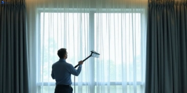 Commercial curtain steam cleaning service nerang hotels offices