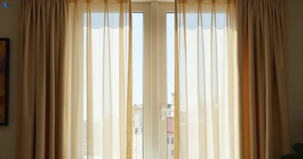 Dusty and dull curtains in nerang before steam cleaning
